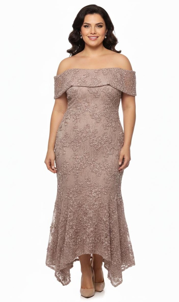 XSCAPE VESTIDO ROSA VIEJO BRILLANBTE