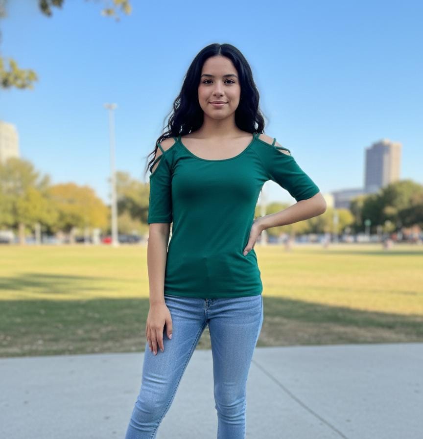 AMBIANCE BLUSA MUJER VERDE 65881