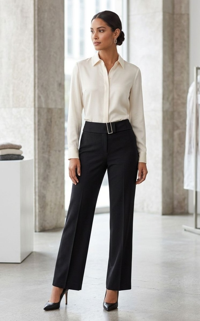 ANNA KEVIN PANTALON FORMAL NEGRO