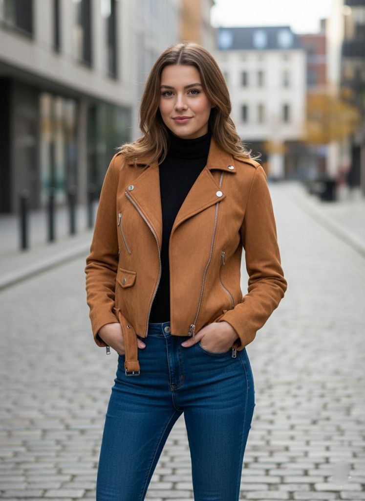 MICHEL CHAQUETA TAN MUJER