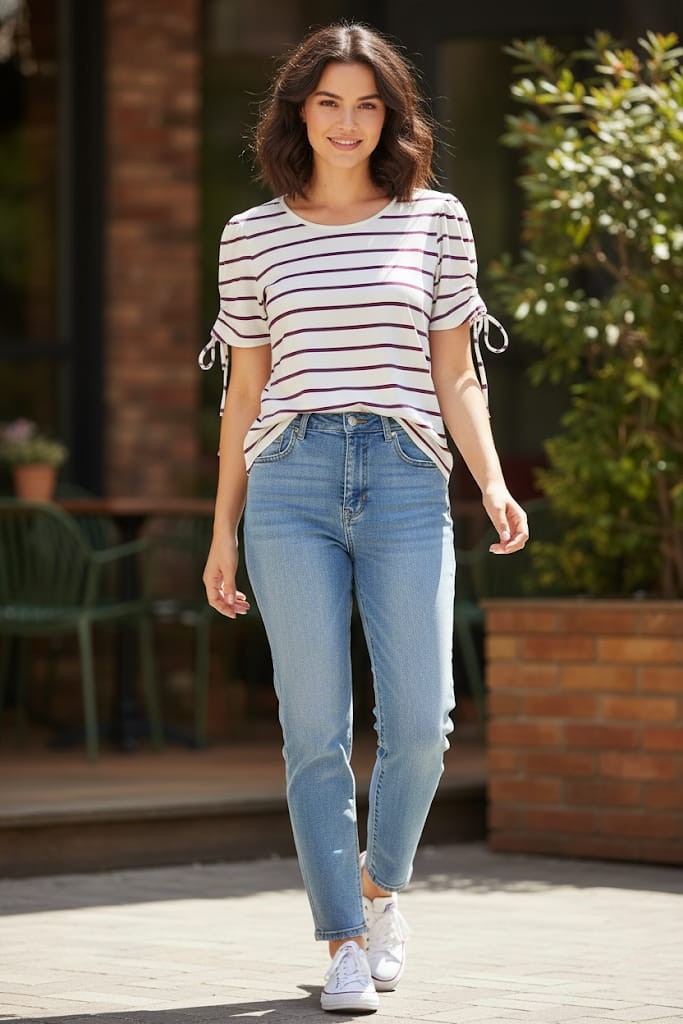 NAUTICA CAMISETA MUJER BLANCO-CLRS