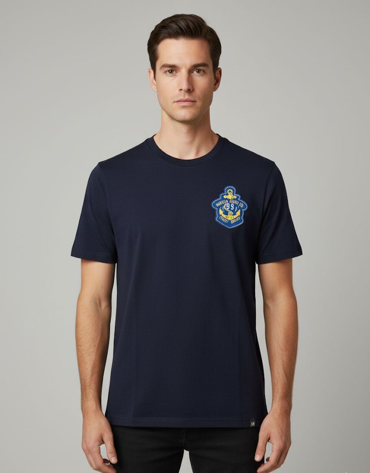 NAUTICA CAMISETA HOMBRE AZUL MARINO