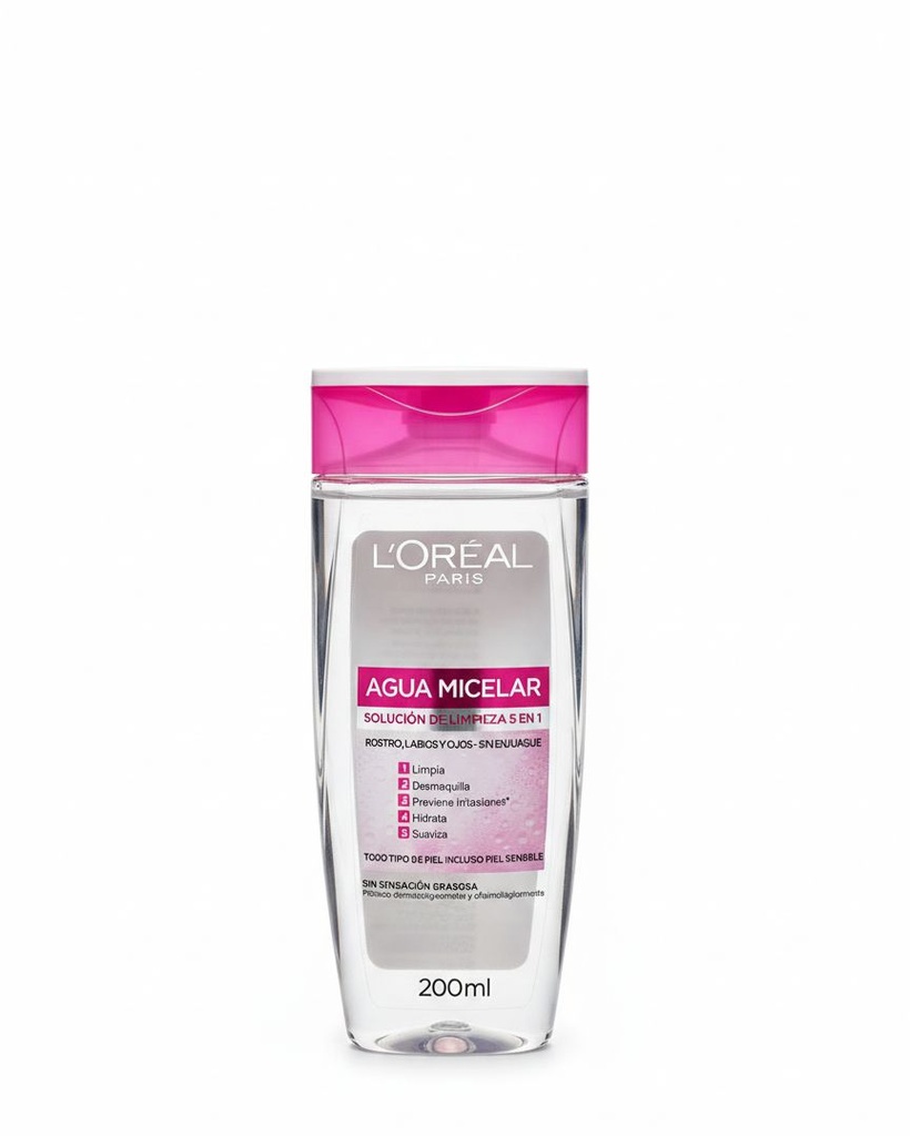 AGUA MICELAR LOREAL ROSADA 200ML