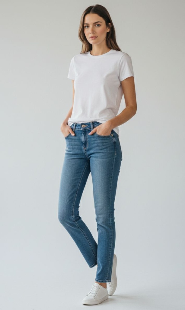 GAP JEANS AZUL MEDIUM MUJER