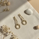 ARETES ENCHAPE DORADO INFINITO