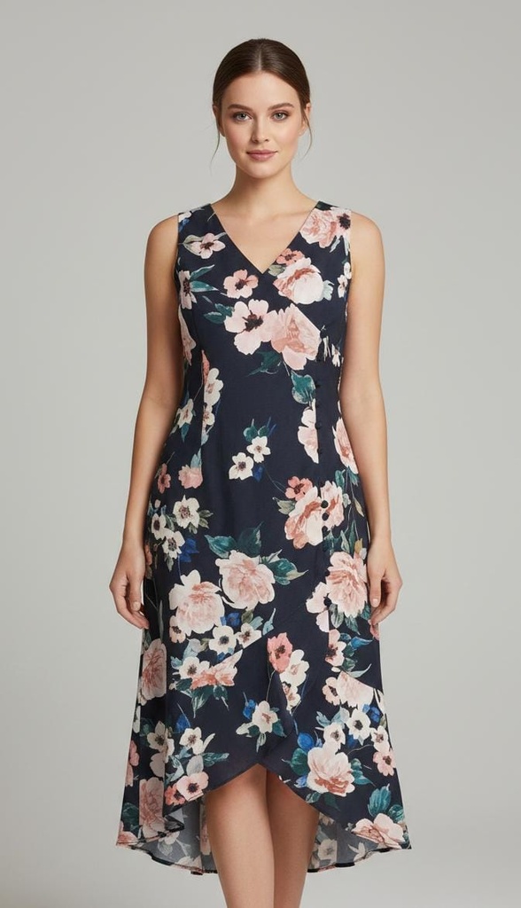 ADRIANNA PAPELL VESTIDO MUJER AZUL