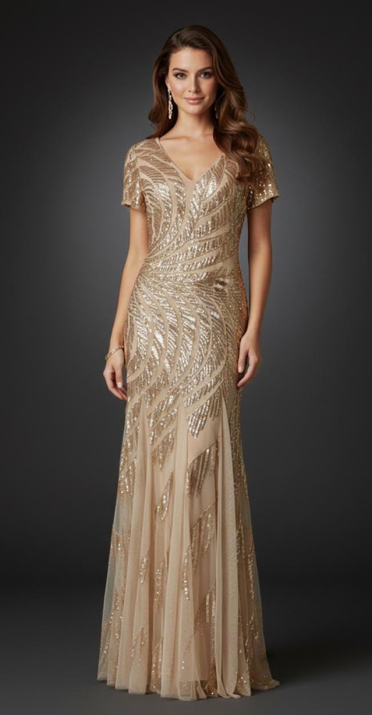 ADRIANNA PAPELL VESTIDO MUJER BEIGE AP1E207717