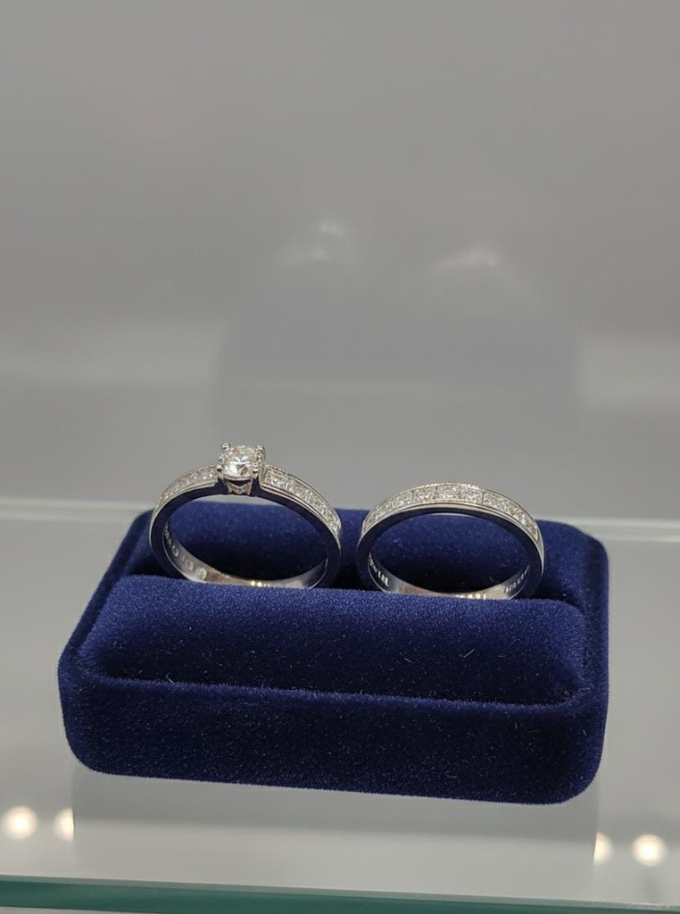 ANILLOS PLATA MUJER 2pzs