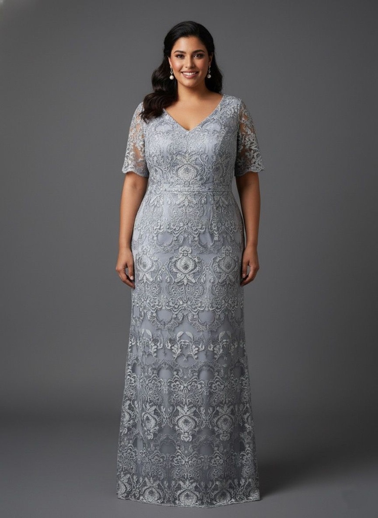 ADRIANNA PAPELL VESTIDO MUJER GRIS