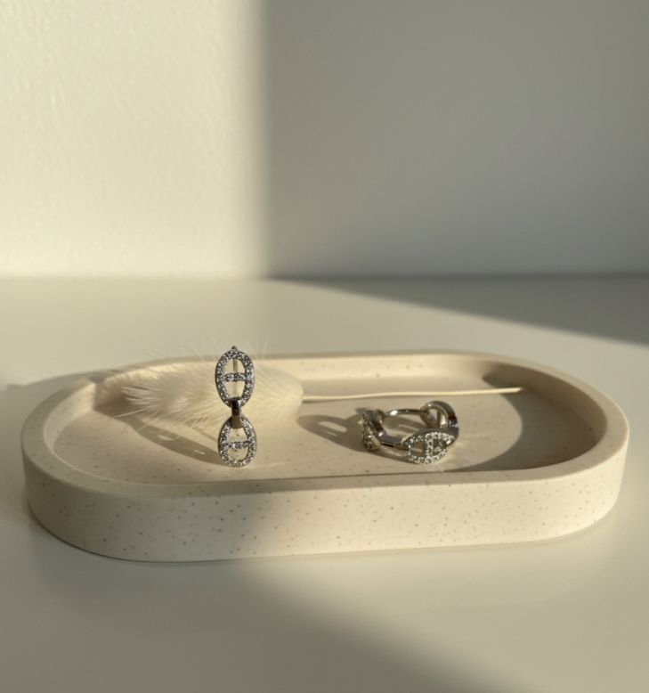 ARGOLLA ENCHAPE PLATEADO BRILLANTE