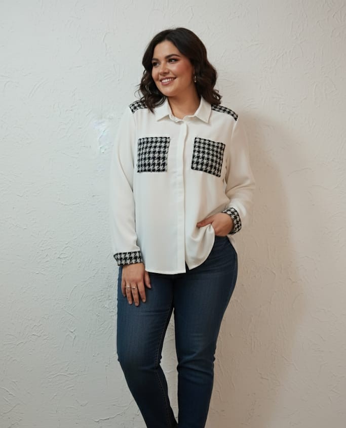 BLUSA BLANCO Y NEGRO HAVE