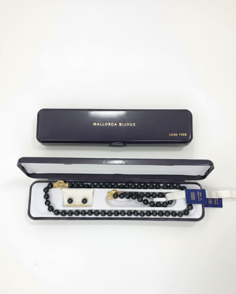 MALLORCA SET PERLA NEGRO 3PZS