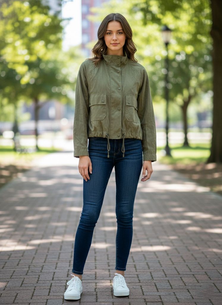 BLU PEPPER CHUMPA VERDE OLIVO MUJER