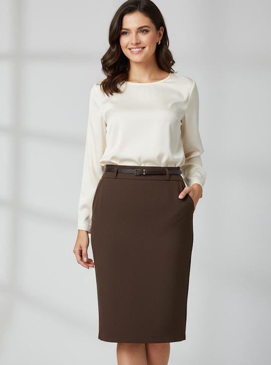 DAZZ FALDA MUJER CAFE D14408