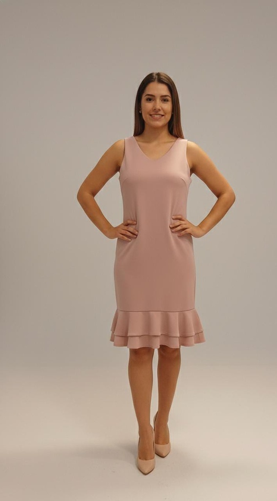 CRECE VESTIDO C. MUJER ROSA VIEJO