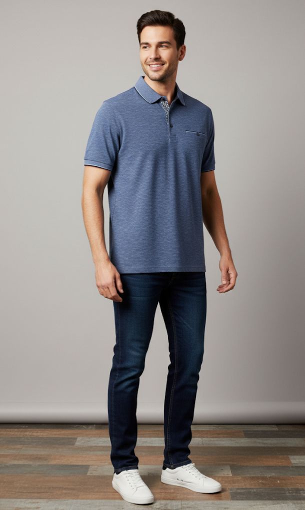 DENIM CAMISETA AZUL MARINO