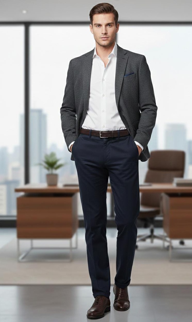 CHRISTIAN DIOR PANTALON TELA AZUL M