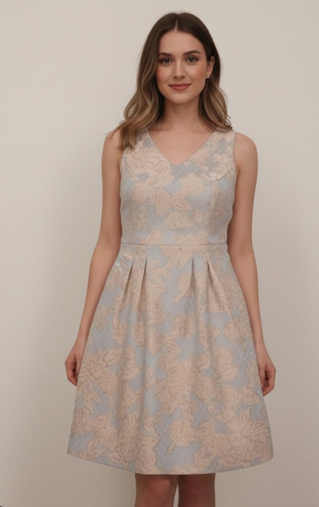 DONNA RICCO VESTIDO MUJER CELESTE-DRD