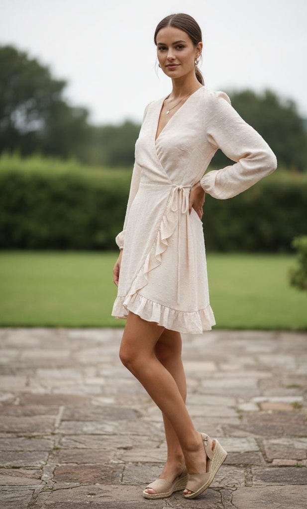 HYFVE VESTIDO C.CREMA MUJER HF23E701