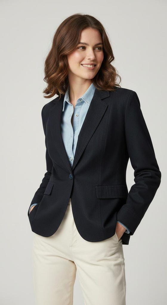 COUNTESS CHAQUETA MUJR AZUL MARINO J1118