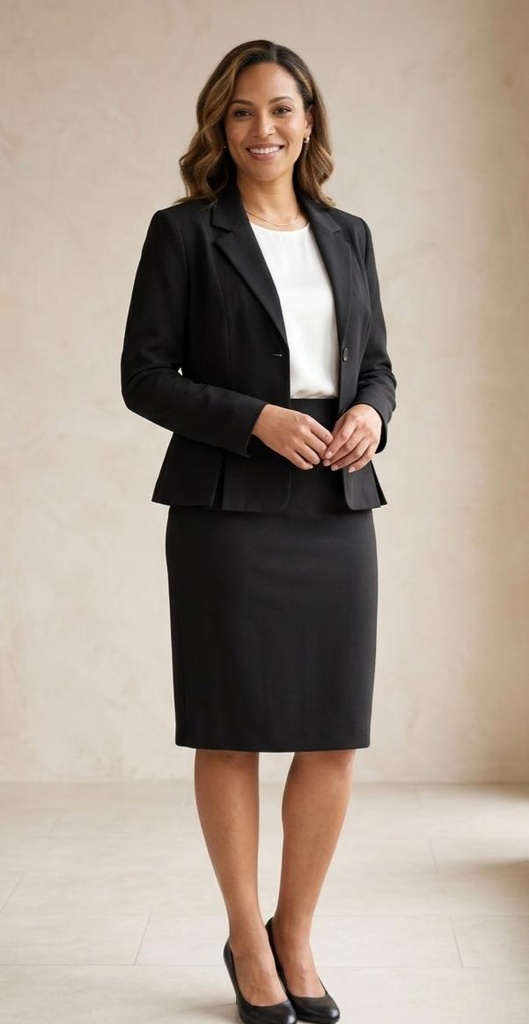 STEPS FALDA-CHAQUETA 2PZ NEGRO J2037