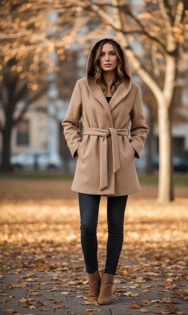 LOVE TREE ABRIGO CAMEL MUJER J8213C