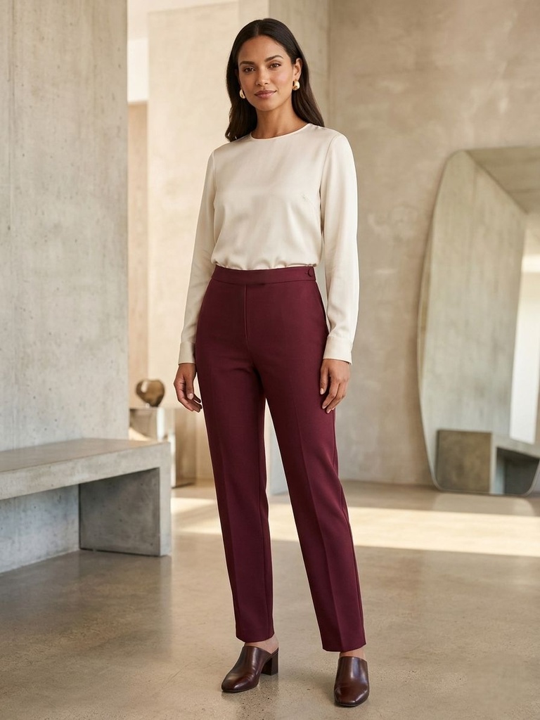 JASMINE TAYLOR PANTALON FORMAL OCRE