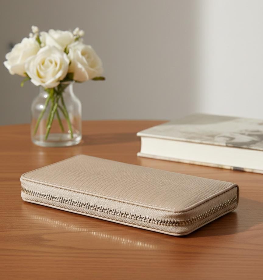 MONEDERO MUJER BEIGE