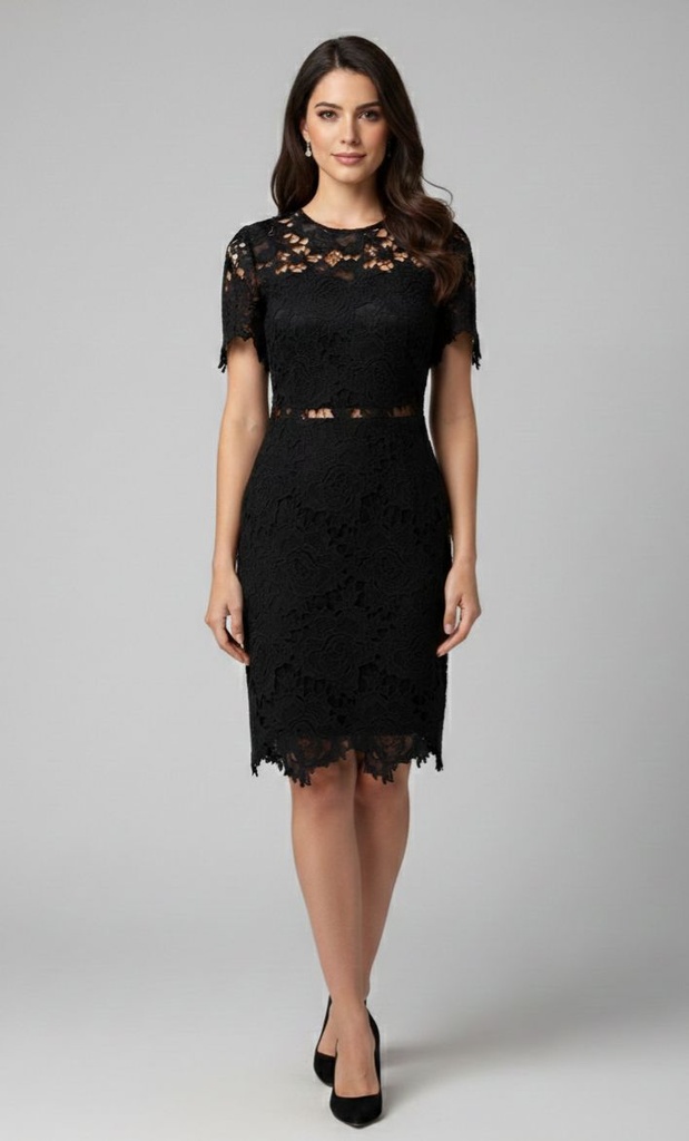 JUST ME VESTIDO C. MUJER NEGRO JMD4720A