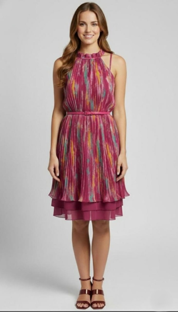 JESSICA SIMPSON VESTIDO FUCSIA