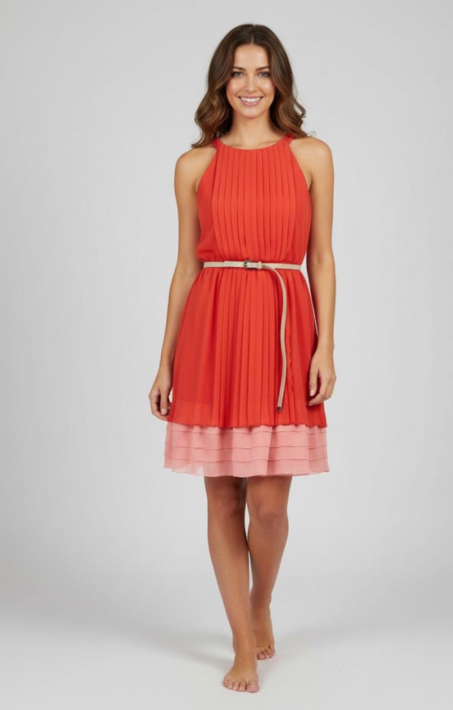 JESSICA SIMPSON VESTIDO MUJER ROJO