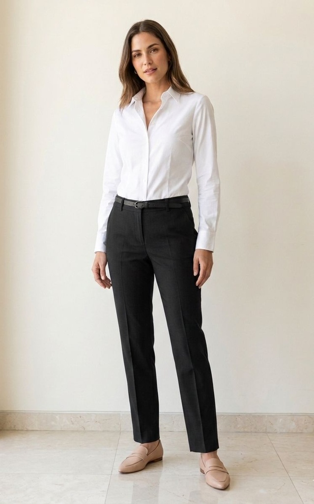 ACTIVE PANTALON NEGRO MUJER