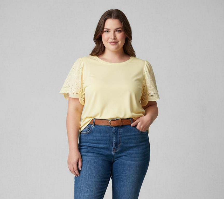 PERCH BLUSA AMARILLO MUJER