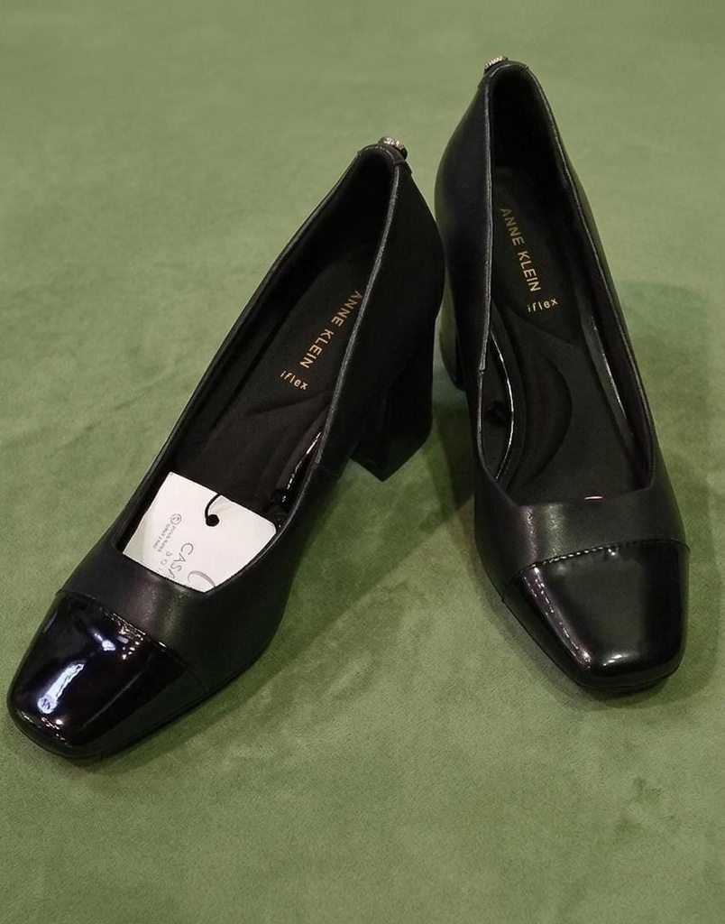 ANNE KLEIN ZAPATILLAS NEGRO TACON
