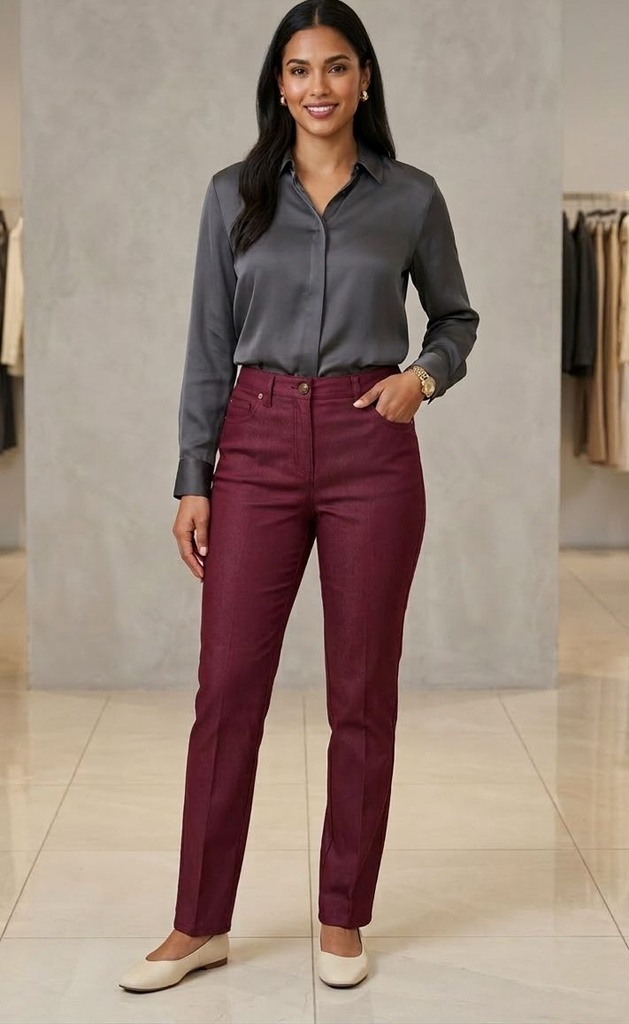 LARRY LEVINE PANTALON FORMAL ROSE