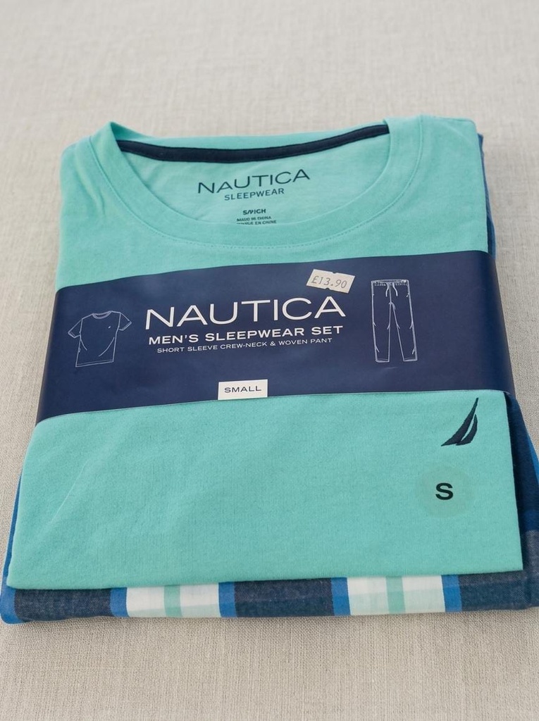 NAUTICA PIJAMA 2PZS AQUA-AZUL