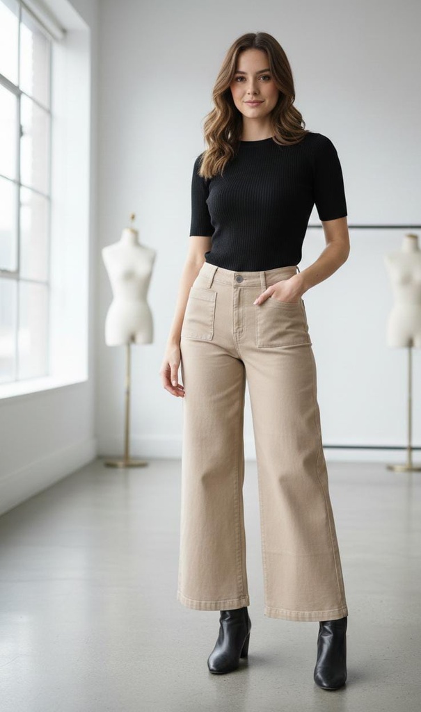 SNEAK PEEK JEANS KHAKI RECTO