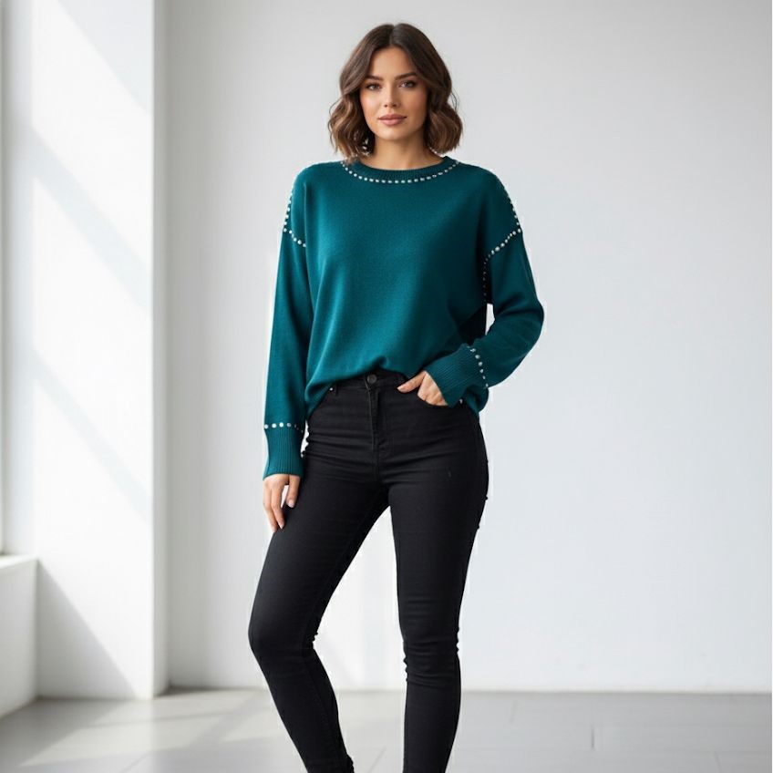 ZAC&RACHEL SUETER VERDE OSCURO MUJER