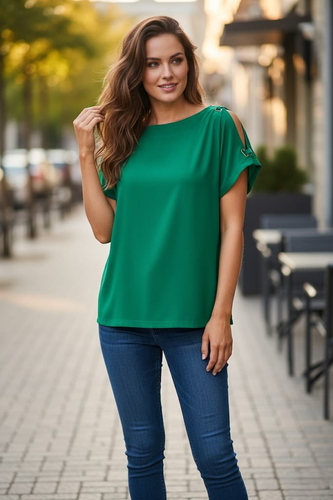 ZAC&RACHEL BLUSA VERDE MUJER
