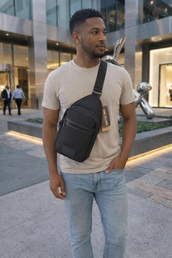 TRUE RELIGION CARTERA UNISEX NEGRA