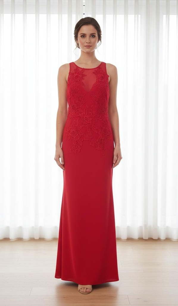 M24916/VESTIDO ROJO