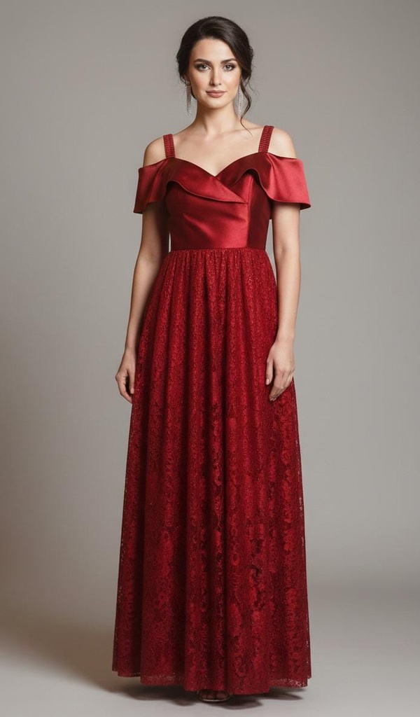 MF280/VESTIDO OCRE LARGO