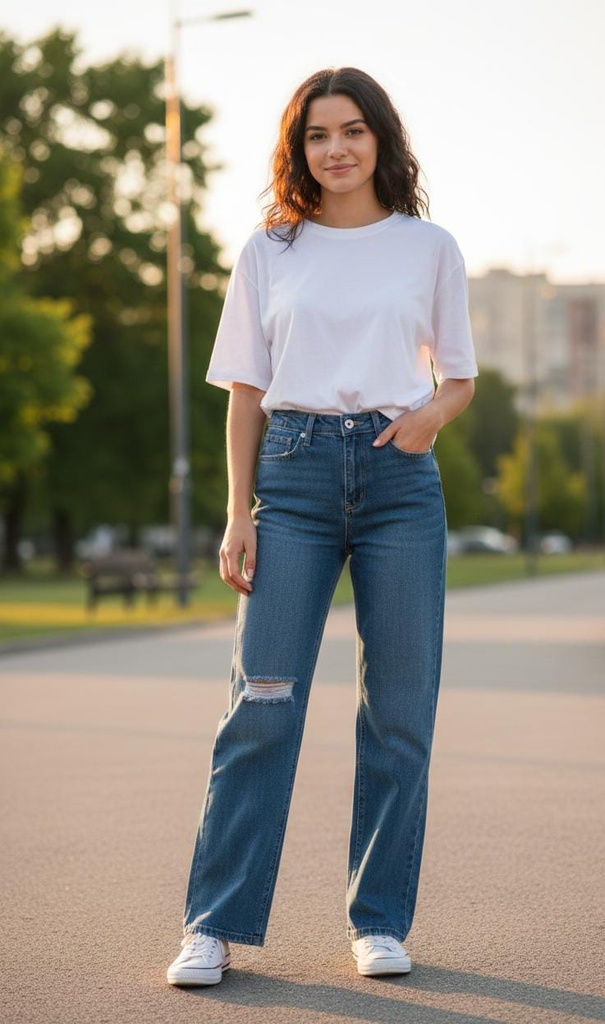 HAMMER&JEANS MUJER AZUL MEDIUM