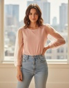 AVAILABLE BLUSA MUJER ROSADA