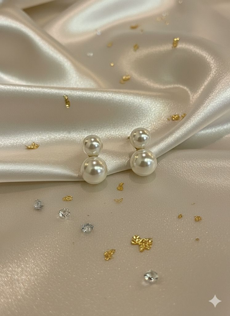 ARETES DE EBHAPE Y PERLA