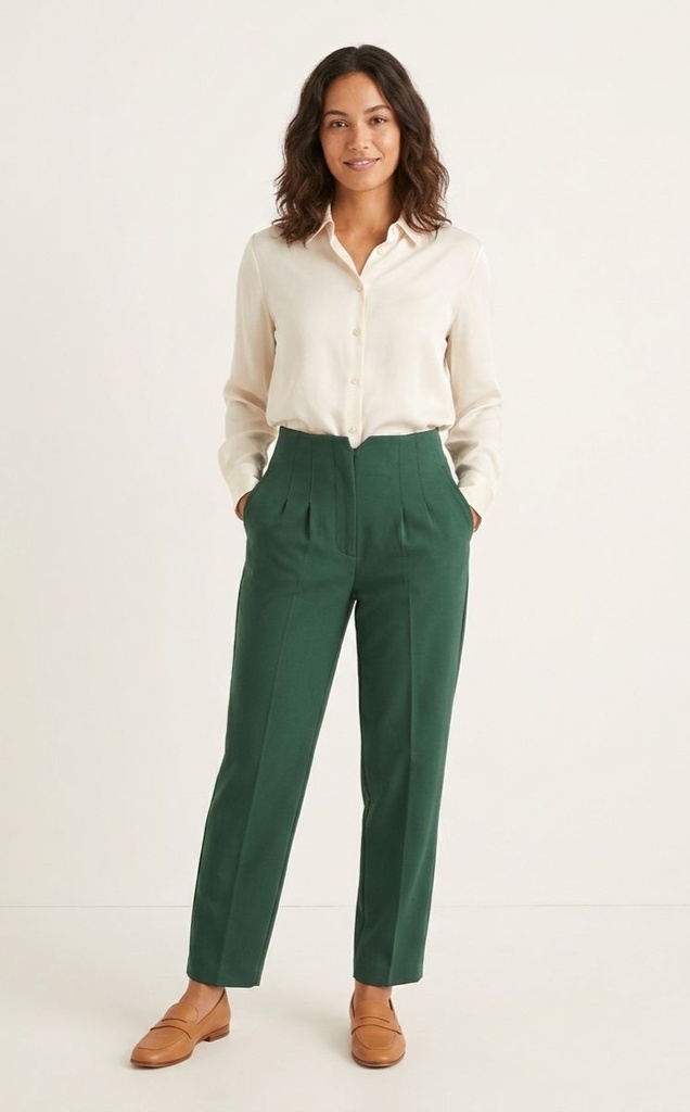HYFVE PANTALON VERDE OSCURO MUJER HF23E912V