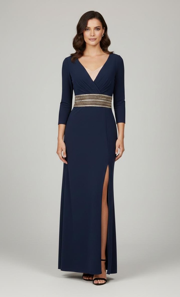 XSCAPE VESTIDO AZUL MARINO BRILLANTE 5776X