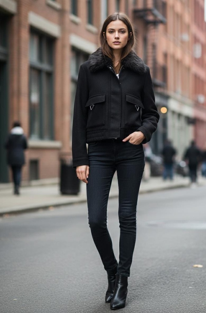 HAUTE MONDE CHAQUETA NEGRO MUJER HMJ20977