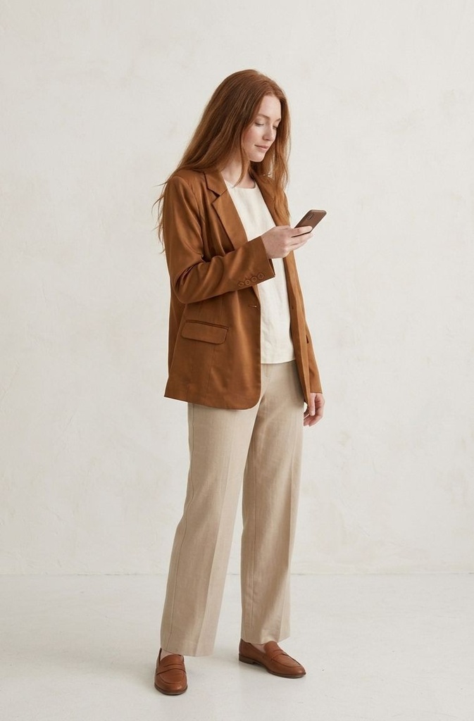 PANIZ CHAQUETA MUJER CAFE J1031