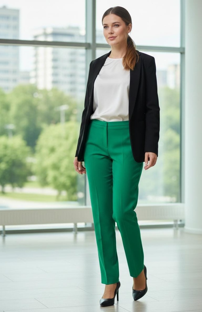 LOVE TREE PANTALON VERDE TELA MUJER 6676PNV